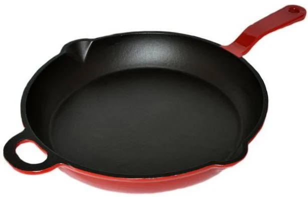 MAGDALENA litinová pánev 28 cm Gourmetina Black Edition červená Poslední Šance
