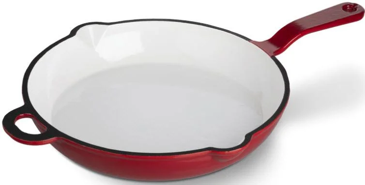 Cenová Bomba MAGDALENA litinová pánev 28 cm Gourmetina stínově červená