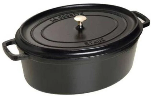 Koupit Online Staub Hrnec oválný, černá, 29 cm / 4,2 l
