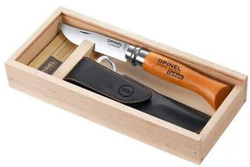 Víkendová Akce Opinel VR N°08 Carbon, dárkové balení s pouzdrem