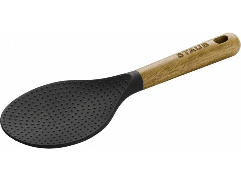 Objednat Nyní Staub lžíce na rýži silikonová, s dřevěnou rukojetí, délka 22 cm