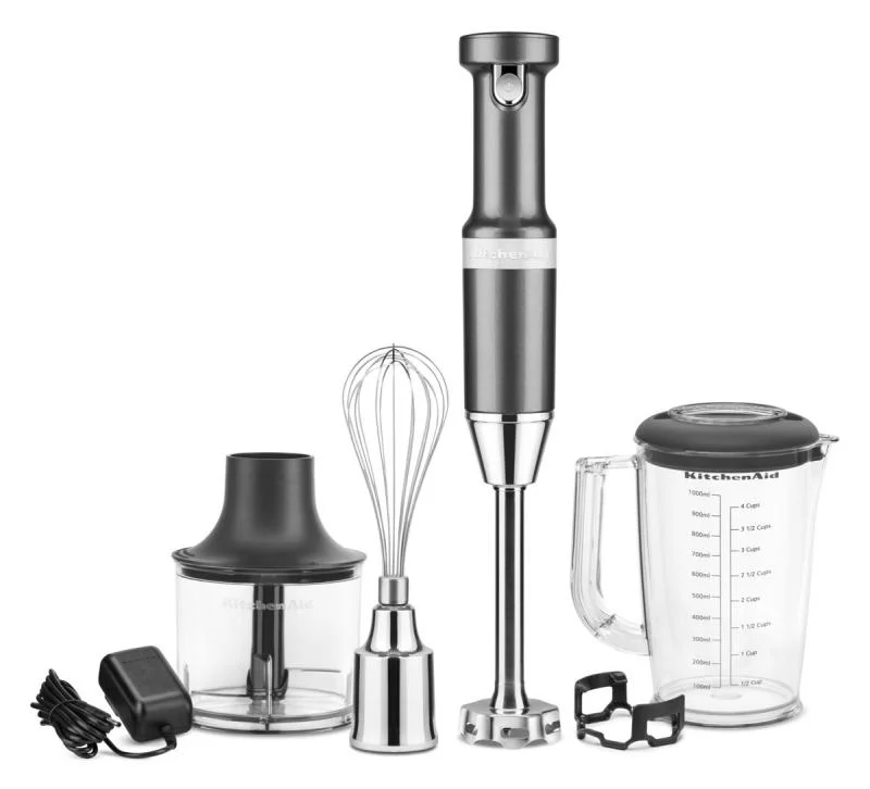 Poslední Šance KitchenAid bezdrátový tyčový mixér 5KHBBV83 stříbřitě šedá