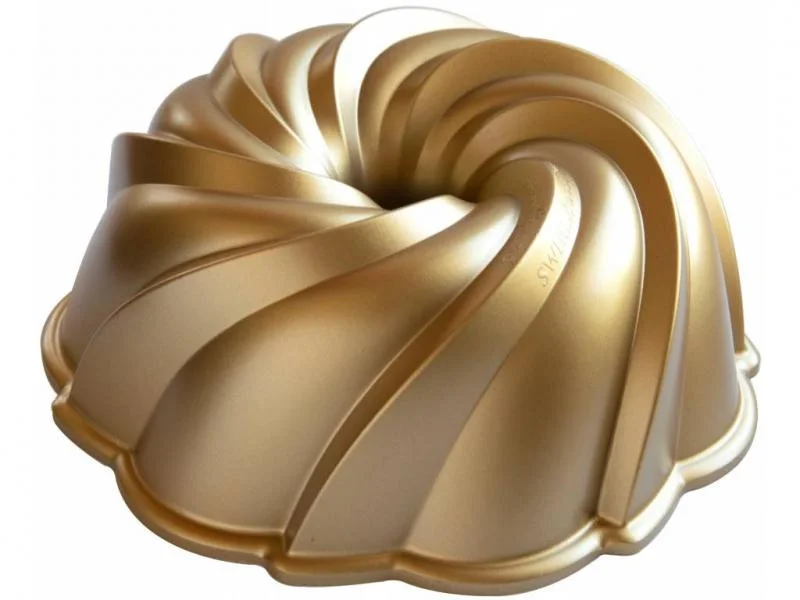 Forma na bábovku Ware Swirl, zlatá, 2,4 l Levný