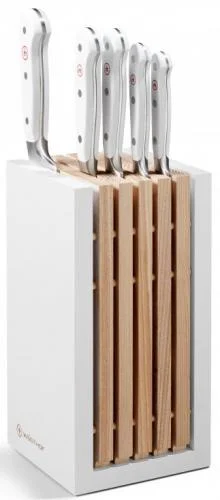 Wüsthof Blok na nože s 5 noži Classic White s nožem Santoku Cenová Bomba