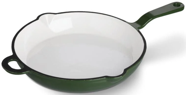 MAGDALENA litinová pánev 28 cm Gourmetina listově zelená Bezpečná Platba