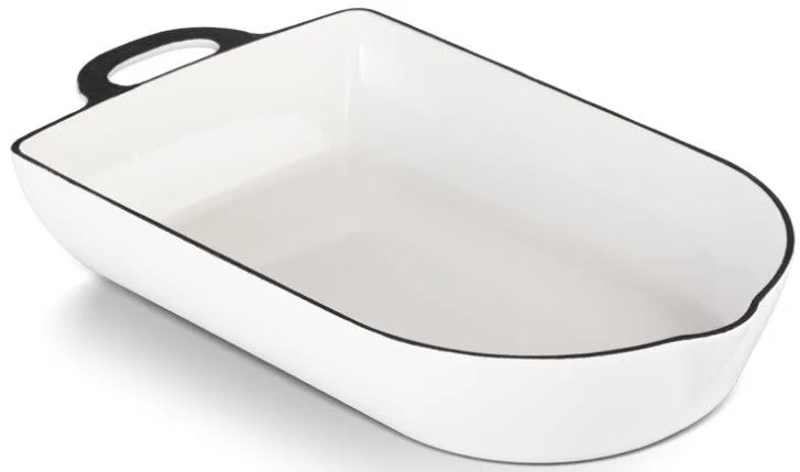 Výprodej GUSTAV SOLO litinový pekáč 38 x 22 cm Gourmetina papírově bílá