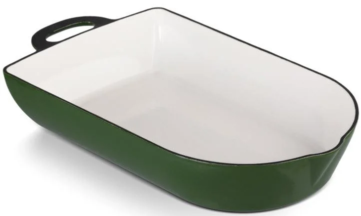GUSTAV SOLO litinový pekáč 38 x 22 cm Gourmetina listově zelená Časově Omezené