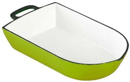 Ověřený DAVID litinový pekáč 33 x 18 cm Gourmetina trávníkově zelená