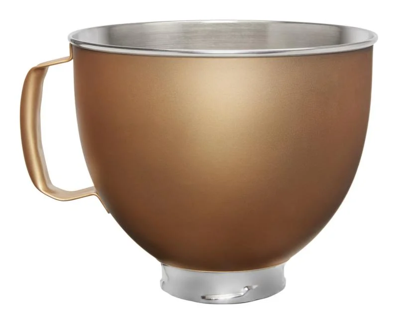 Sleva KitchenAid nerezová mísa 4,83l - zlatá matná