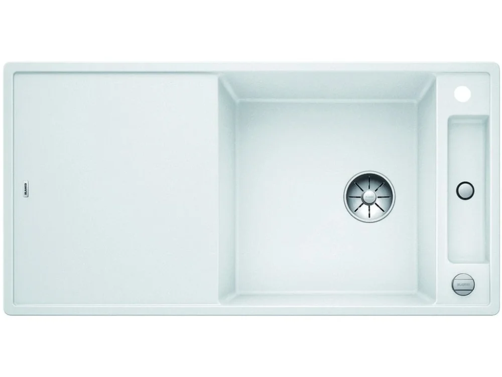 Koupit Online Blanco AXIA III XL 6 S-F InFino Silgranit bílá sklen.kráj.deska oboustr.prov. s exc.