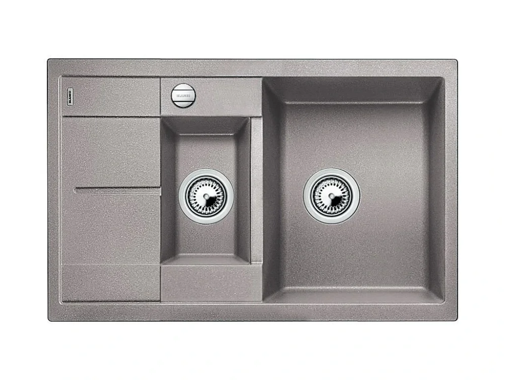 Blanco METRA 6 S Compact Silgranit aluminium oboustranné provedení s excentrem Poslední Šance