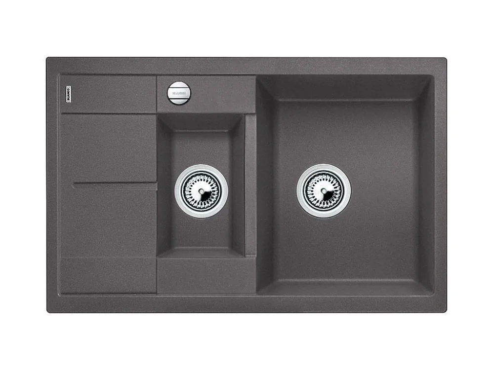 Blanco METRA 6 S Compact Silgranit šedá skála oboustranné provedení s excentrem Omezená Nabídka