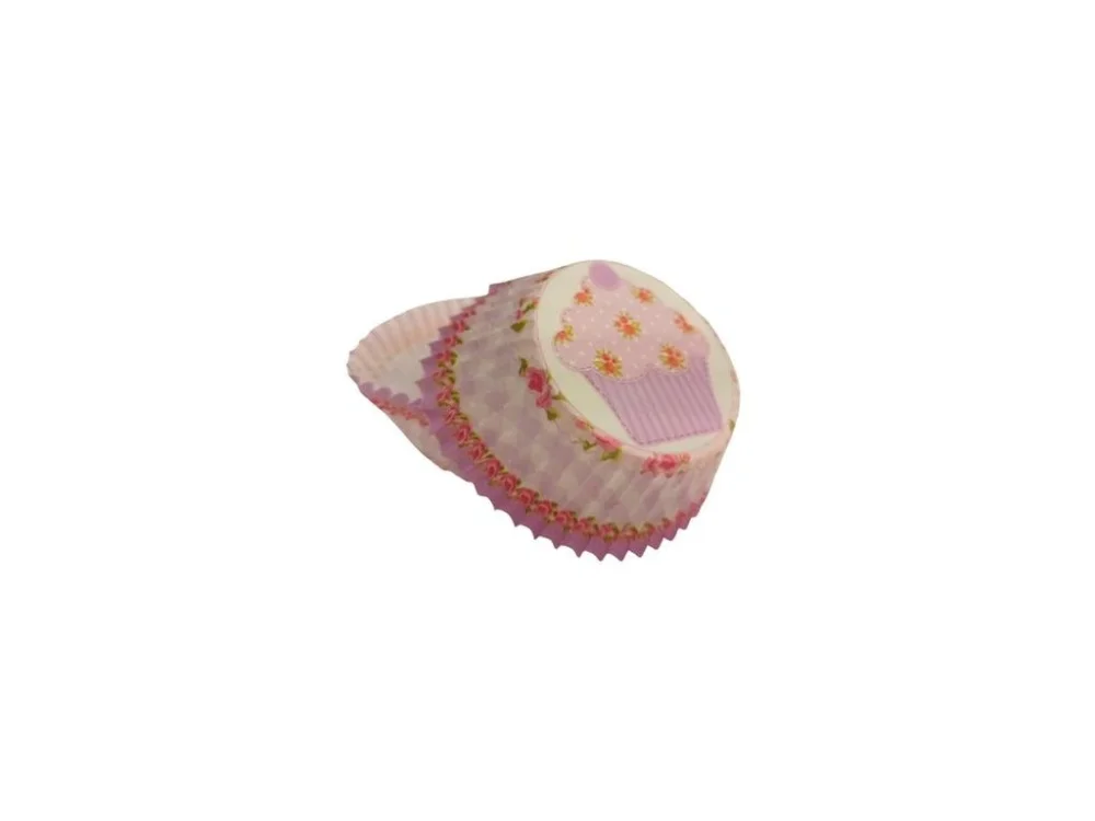 Časově Omezené košíček d50x32mm muffiny, fialový, 50ks, papír