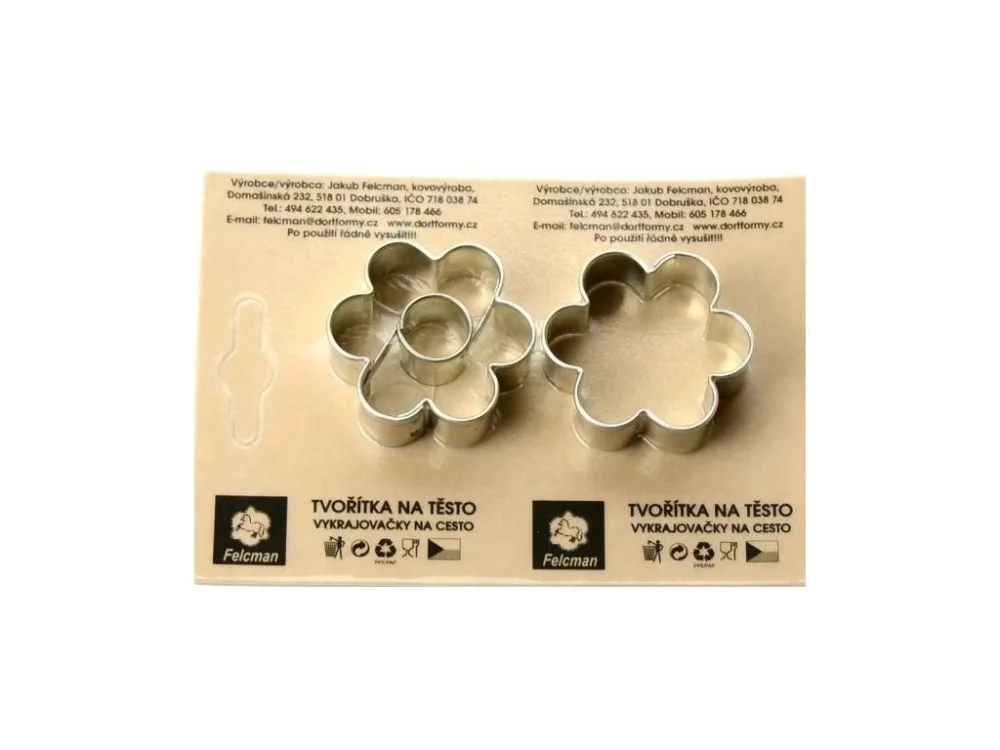 vykr. 0862 Kytičky malé, 3,6cm, 2ks /b.SKIN/ Vysoce Kvalitní