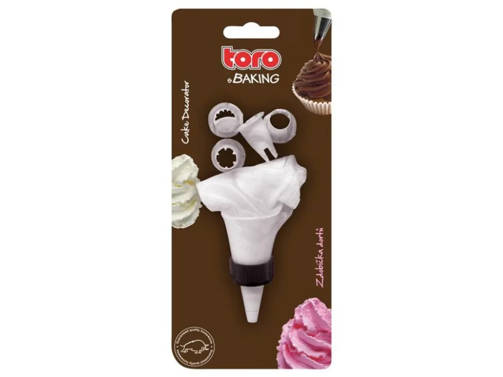 Látková zdobička dortů TORO 4 nástavce Sleva