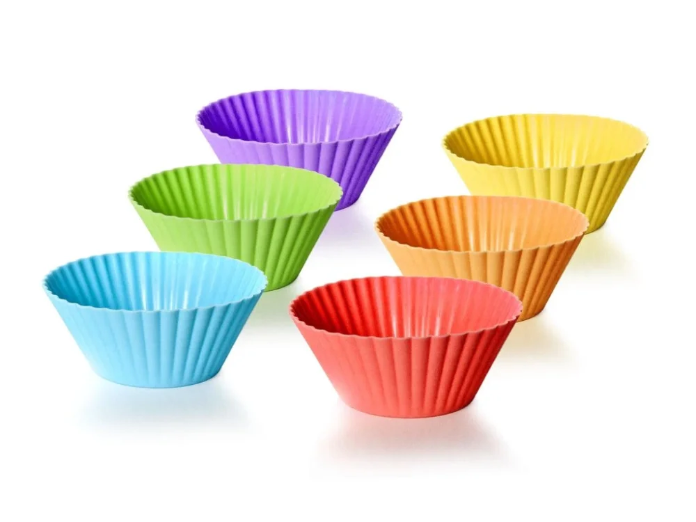 Zlevněný košíček na pečení 7,5x3cm silikon mix barev (6ks) CULINARIA
