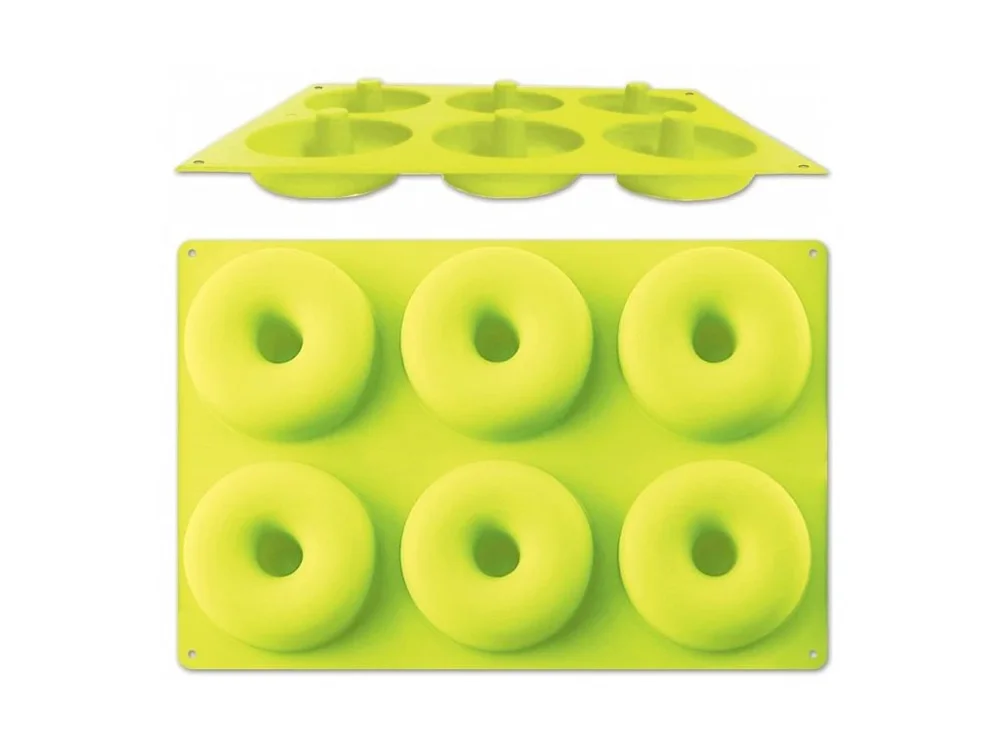 Vysoce Kvalitní forma 29x17,5cm 6xDONUT (BAGEL), 29x17,5cm, silikon