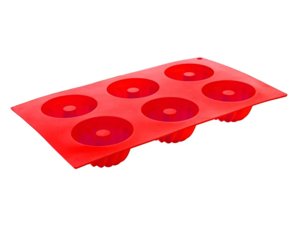 forma na bábovičky6ks 29,5x17,5x3,5cm silikon ČRV CULINARIA Cenový Hit