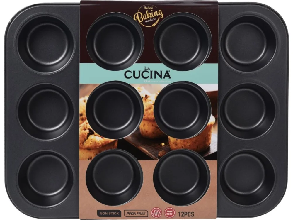 forma MUFFINY 12ks, d6,5cm, 35x26,5x3cm, nepřil.plech Cenový Hit