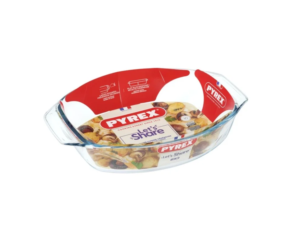Akční Cena Skleněný pekáč s uchy PYREX 35x24cm/3l., borosilikát