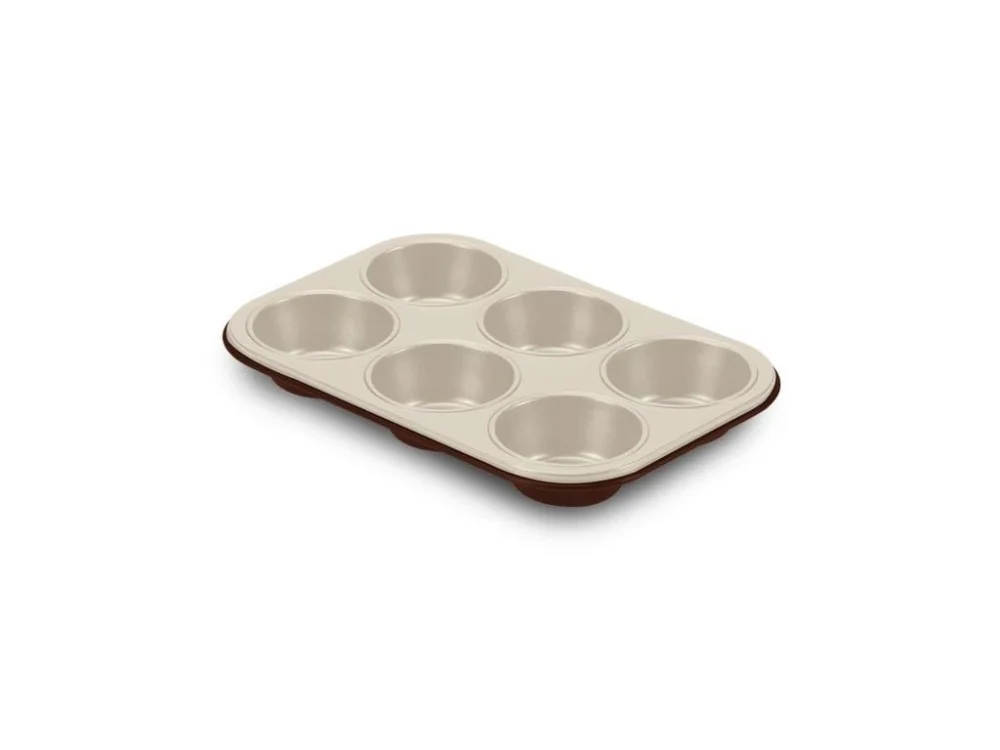 Autentický forma MUFFINY6ks, CHOCO, d7cm, 27x18,5, nepřil.plech
