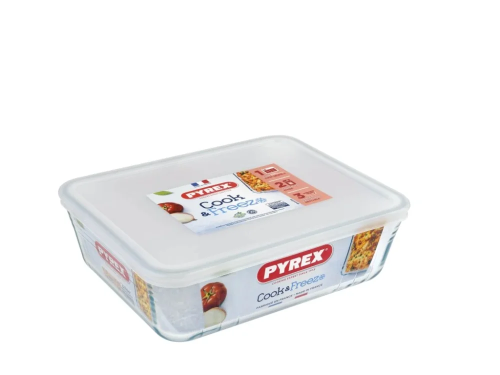 Rychlé Dodání DÓZA SKLENĚNÁ PYREX 2,6L, 24x19x8CM