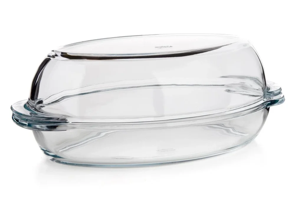 Novinka pekáč ovál 2,8+1,8l 34x19,6cm skl.s poklicí