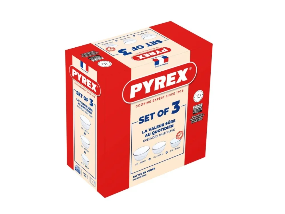 Sada skleněných misek PYREX 3ks Aktuální