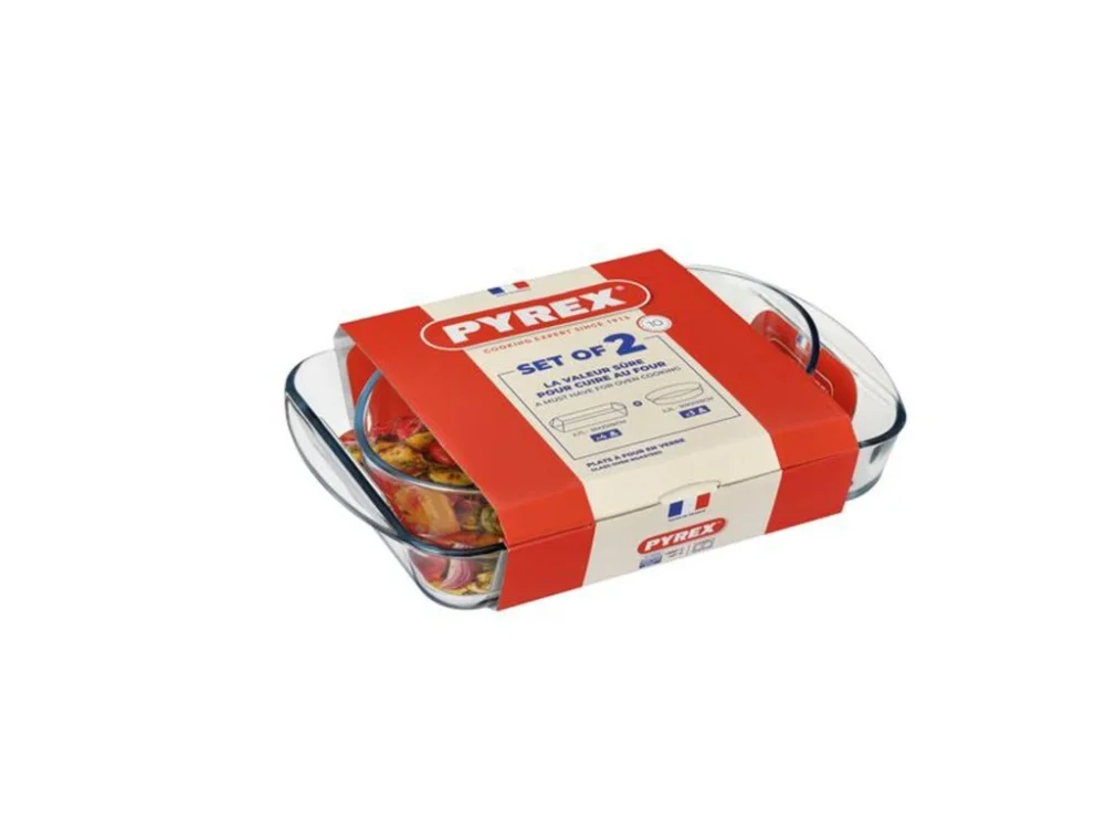 Poslední Šance Sada skleněných pekáčů PYREX 2ks 2200ml a 2700ml
