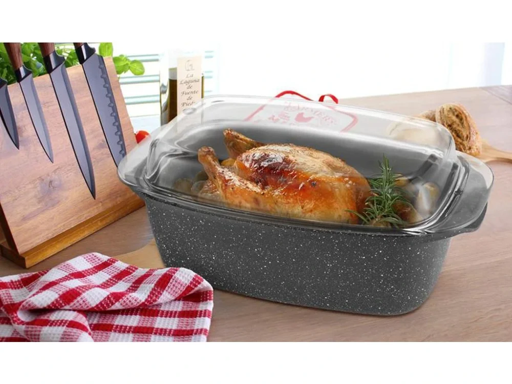 Vysoce Kvalitní Pekáč se skleněným víkem PROVENCE Gourmet 32x20cm