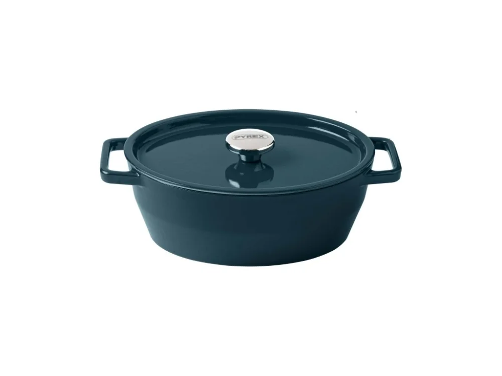 Rychlé Dodání KASTROL LITINOVÝ S POKL. 24CM, 4L TMAVĚ ZELENÁ