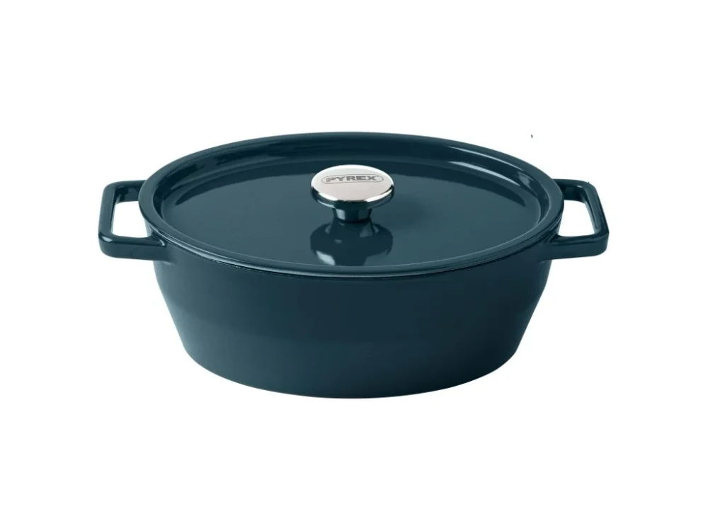 KASTROL LITINOVÝ S POKL. 29CM, 5L TMAVĚ ZELENÁ Super Cena