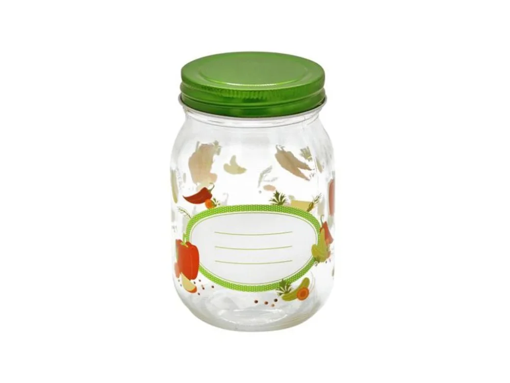Cenově Výhodný SKLENICE ZAVAŘOVACÍ S VÍČKEM ZELENINA 500ML