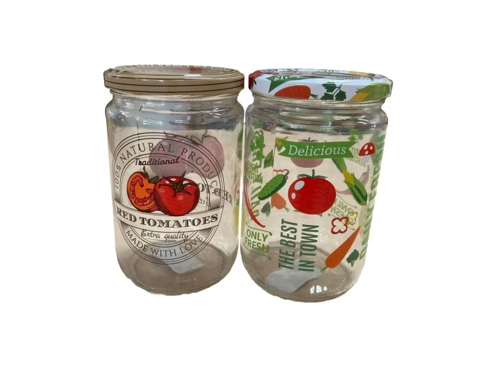 Rychlé Dodání sklen.zavař. 1000ml- 1ks-OVOCE, ZELENINA, víčko TO82