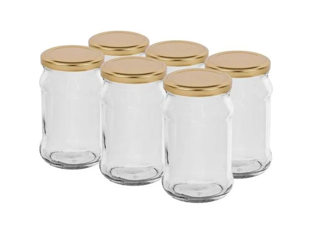 Nová Kolekce SADA SKLENIC TWIST NA ZAVAŘ.300ML S VÍČKEM 66,6KS