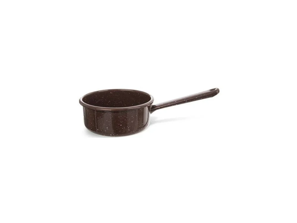 rendlík d14cm s ručkou, BROWN, 0,9l, smalt Nejlepší Cena