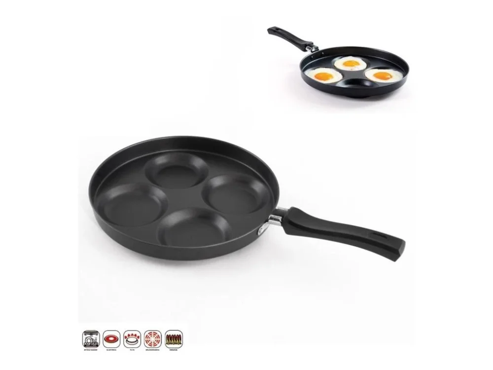 Nejprodávanější lívanečník d25cm, 4 oka,nepřil.povrch