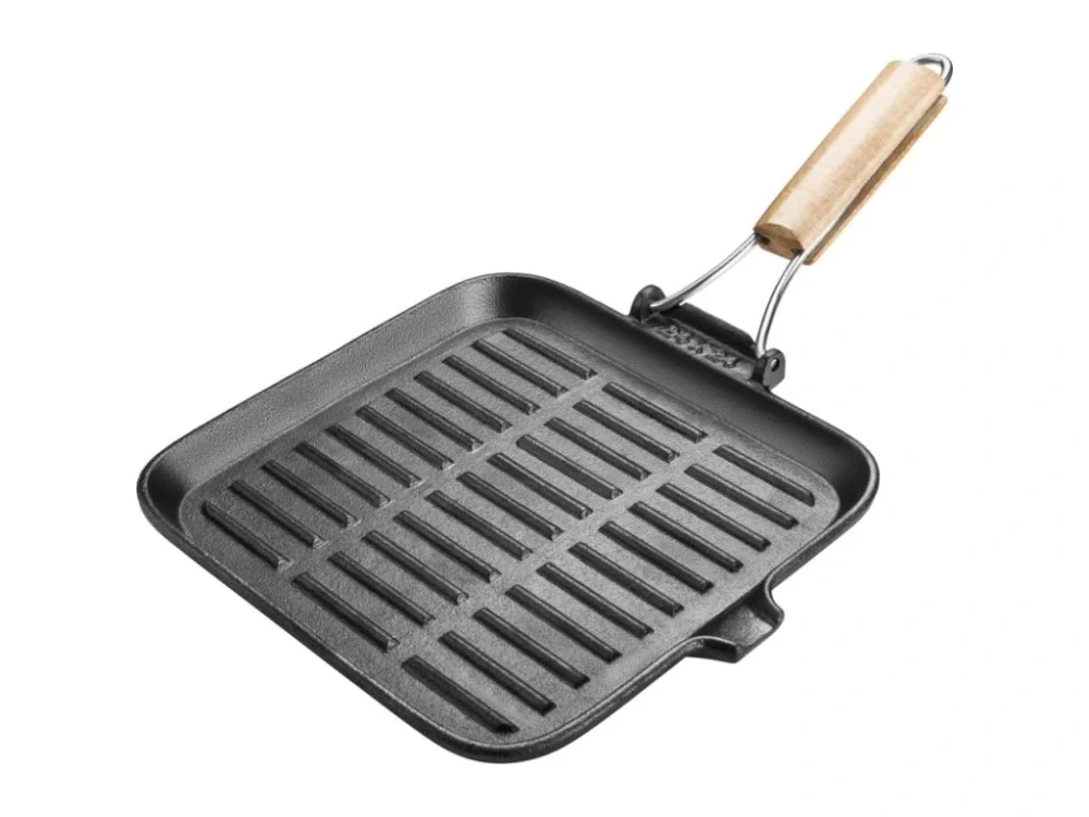 Pánev Lamart IRON čtvercová 23,5cm se sklopnou rukojetí Nejprodávanější