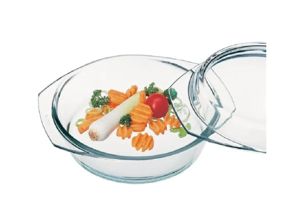 Horká Nabídka mísa 1,5 l kulatá+0,6l víko,d205x93mm,var.sklo,zapék. SIMAX