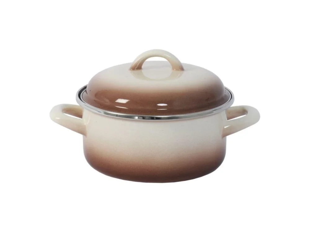 Pouze Dnes kastrol + poklice pr.18cm 2l CAPUCCINO