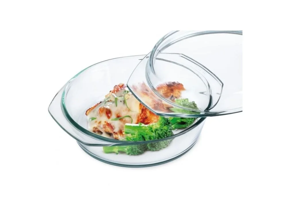 mísa 2,5 l kulatá+1,2l víko, HLADKÉ d24,9x11,3cm,var.sklo SIMAX Nízká Cena