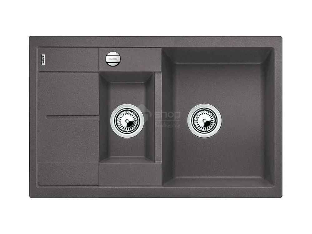 Blanco METRA 6 S Compact Silgranit šedá skála oboustranné provedení s excentrem Rychlé Dodání