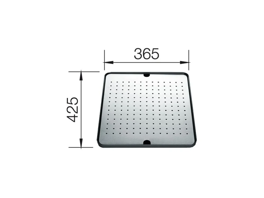 Blanco Odkapávací deska nerez-plast černá 425 x 365 mm Cenově Výhodný