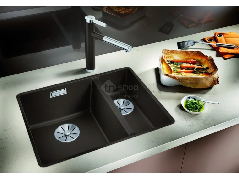 Blanco SUBLINE 340/160 F InFino Silgranit bílá soft dřez vlevo Tovární Cena