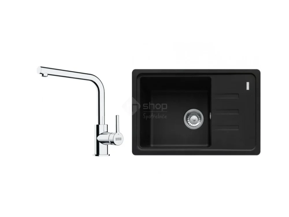 Vysoce Kvalitní Set Franke (BSG dřez 611-62 matná černá+ baterie FS 3230.031)