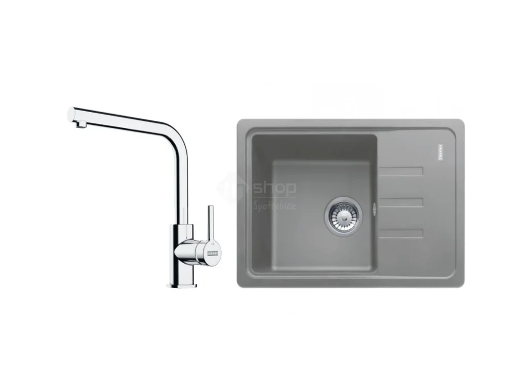 Set Franke (BSG dřez 611-62 šedý kámen+ baterie FS 3230.031) Top Prodej