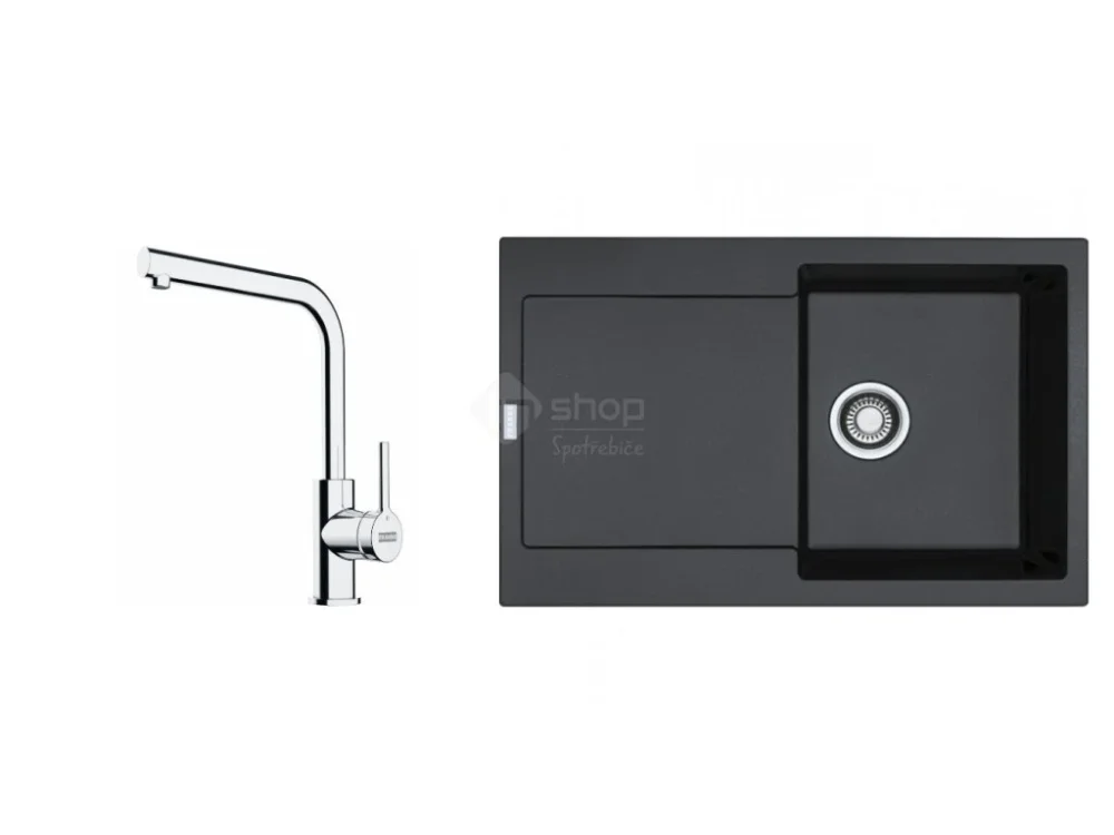 Rychlé Dodání Set Franke (dřez MRG 611 onyx+ baterie FS 3230.031)