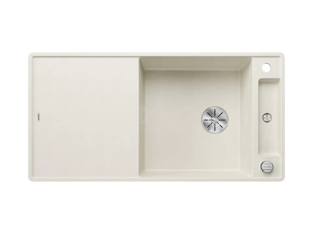 Tovární Cena Blanco AXIA III XL 6 S-F InFino Silgranit bílá soft sklen.kráj.deska oboustr.prov. s exc.
