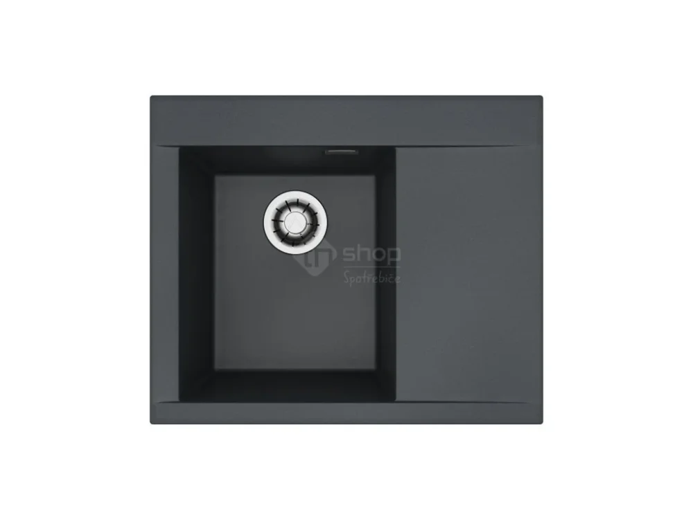 Oblíbený Alveus PURE-G 50 L černý A90 + QC sifon_algranit