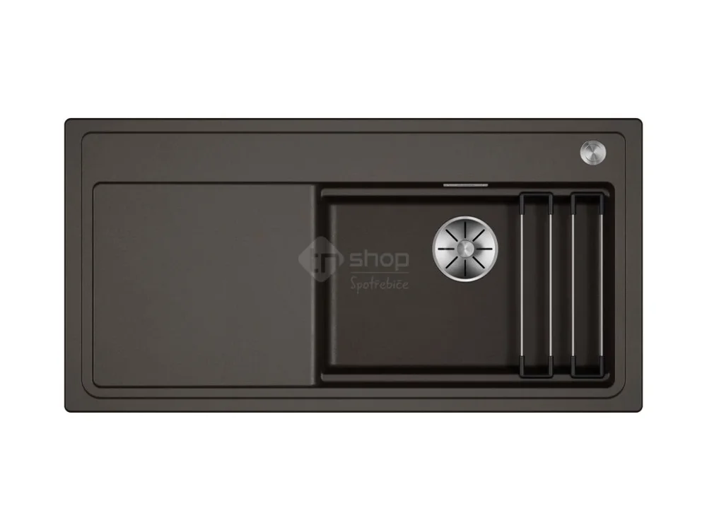 Blanco Etagon XL 6 S silgranit kávová dřez vpravo s exc. ovládáním PushControl Doprava Zdarma